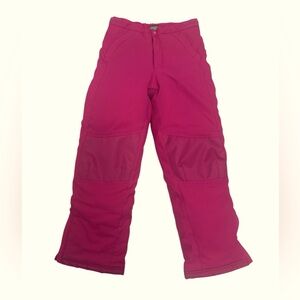 L.L. Bean Girl’s Snow Ski Pants, Size 12, Pink, Thinsulate, Adjustable Waist
